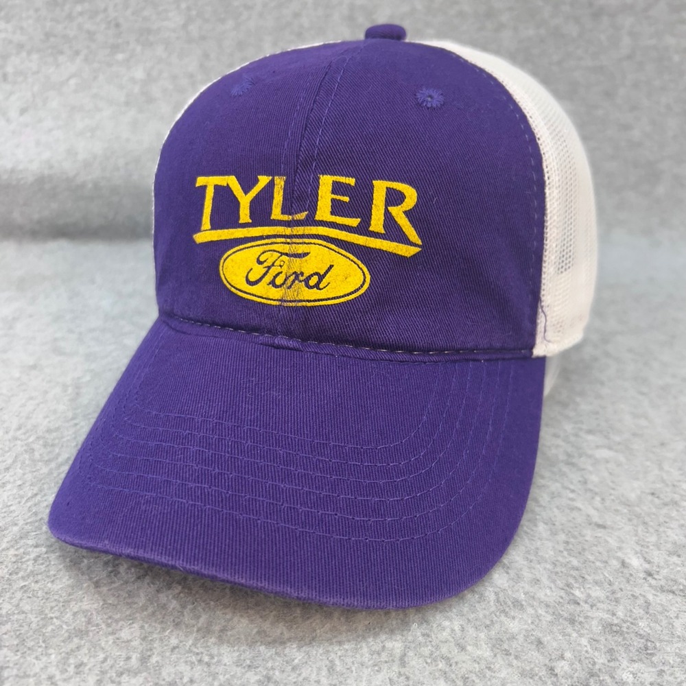 Tyler Ford Mens Purple OC Trucker Hat Embroidered Mesh Back Adjustable OSFM